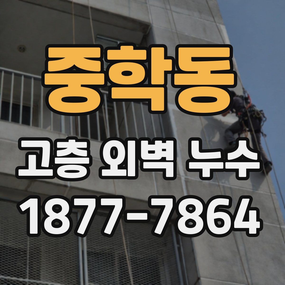 중학동 고층 외벽 누수
