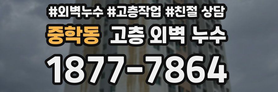 중학동 고층 외벽 누수