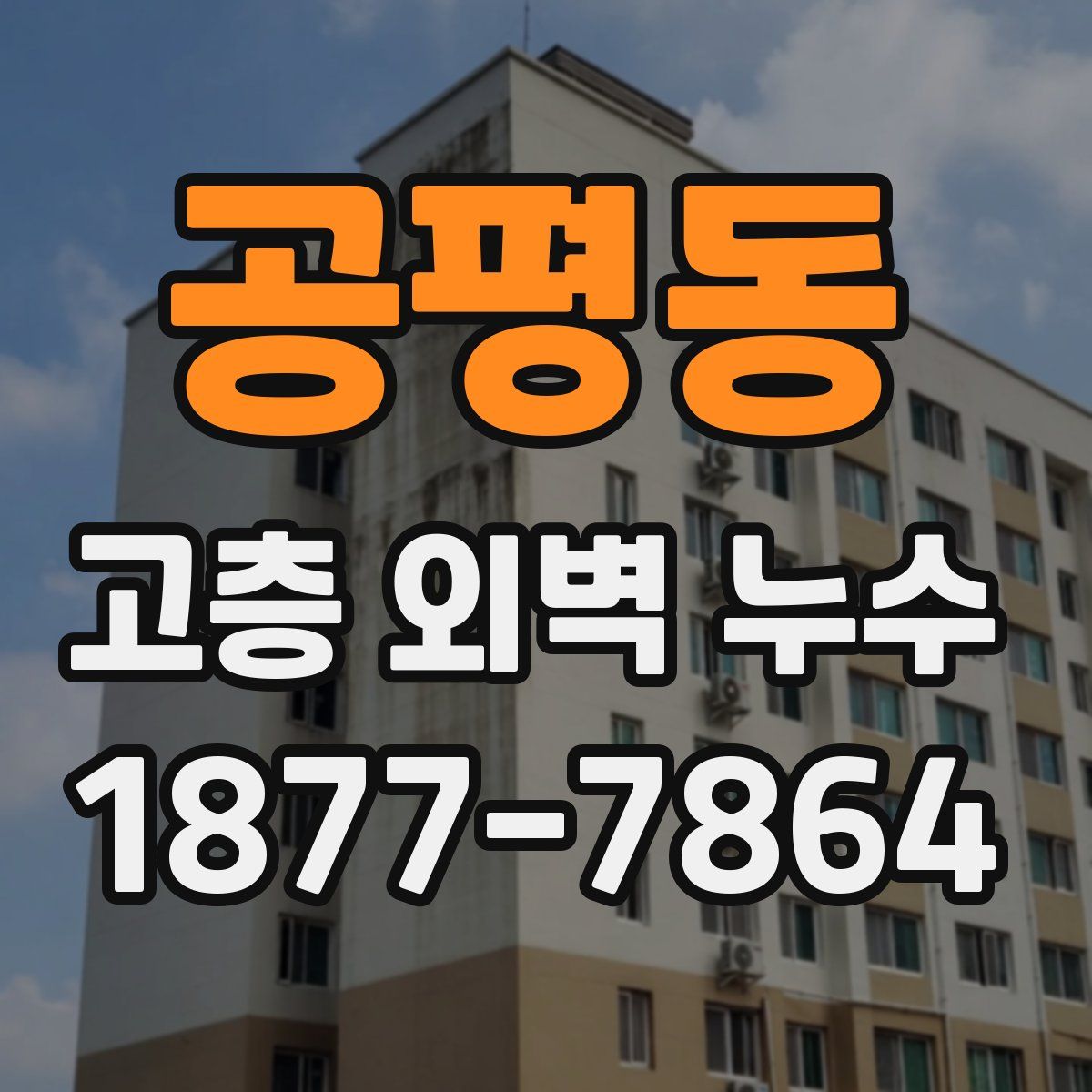 공평동 고층 외벽 누수