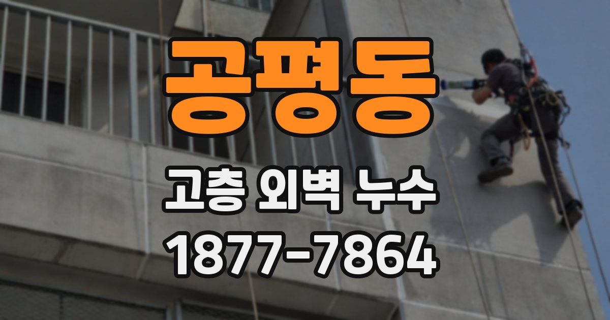 공평동 고층 외벽 누수