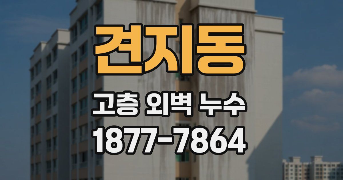견지동 고층 외벽 누수