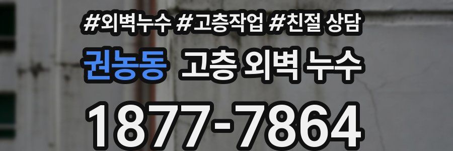 권농동 고층 외벽 누수