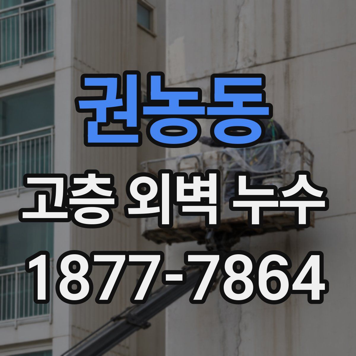 권농동 고층 외벽 누수