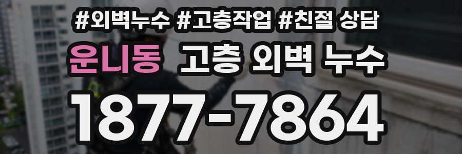 운니동 고층 외벽 누수