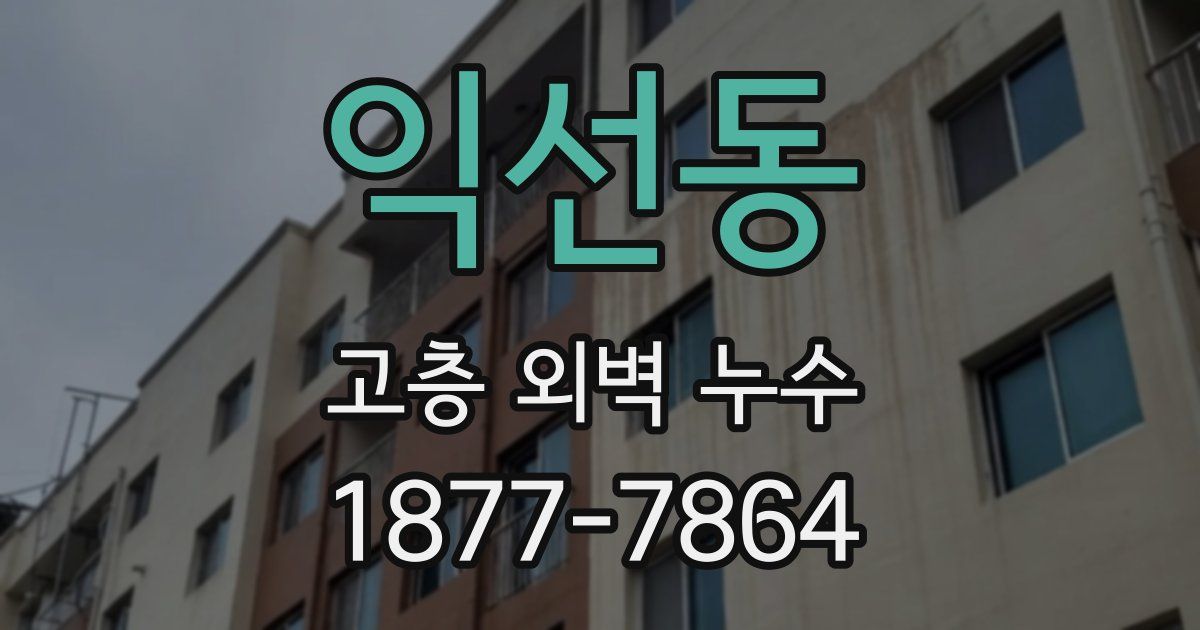 익선동 고층 외벽 누수