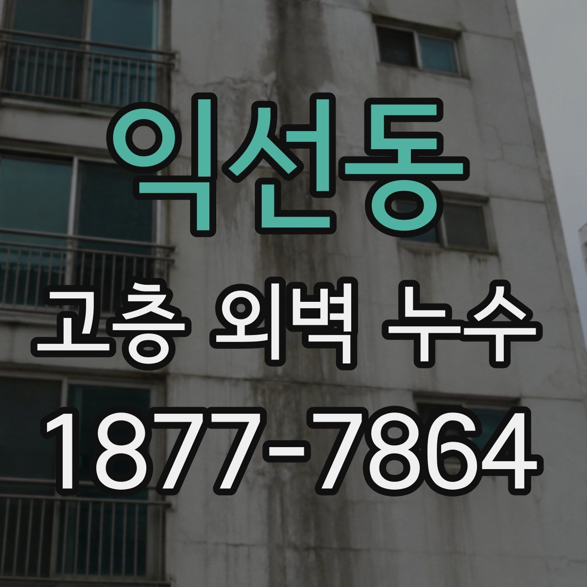 익선동 고층 외벽 누수