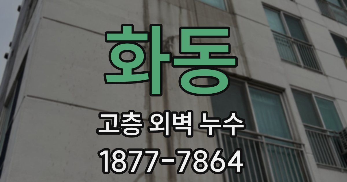 화동 고층 외벽 누수