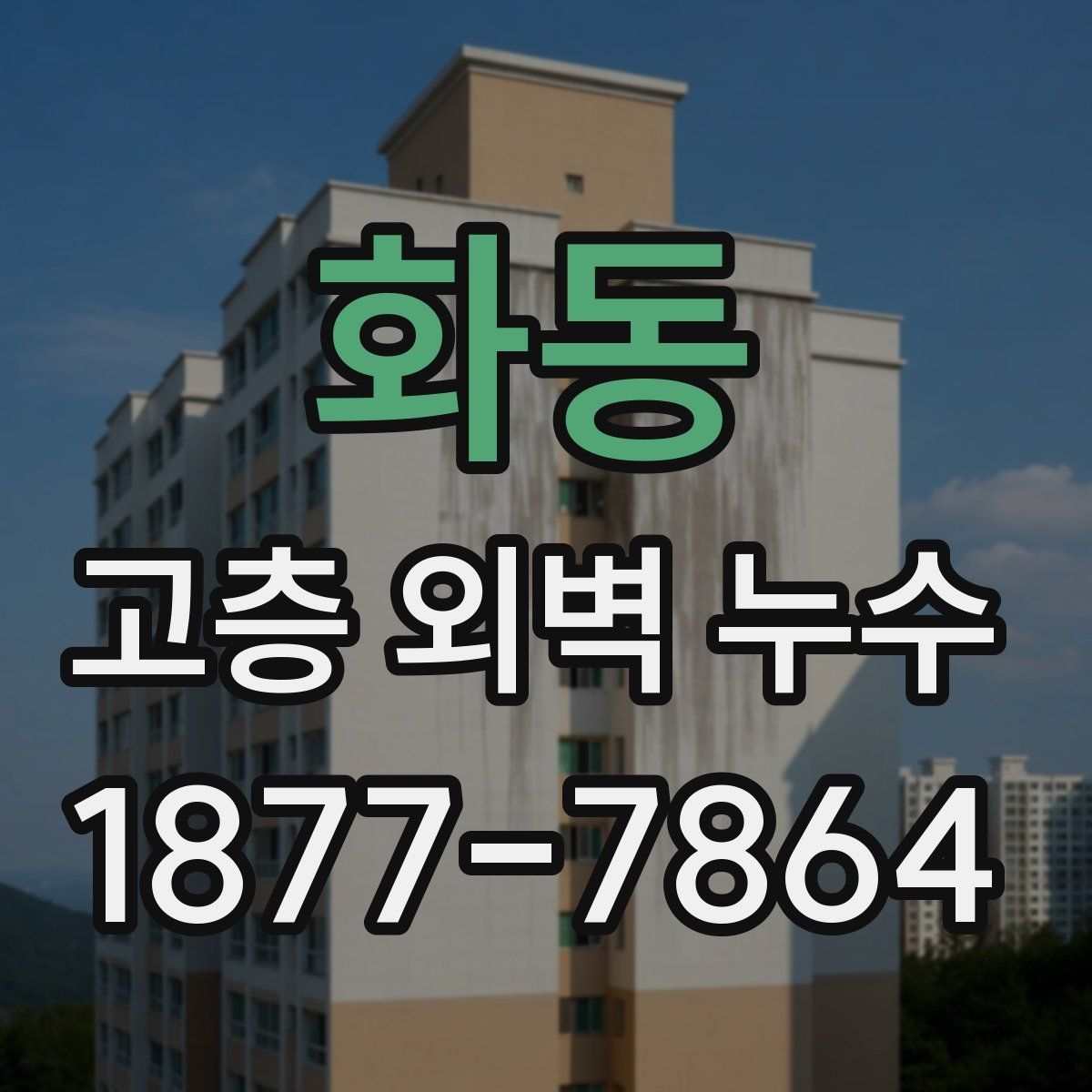 화동 고층 외벽 누수