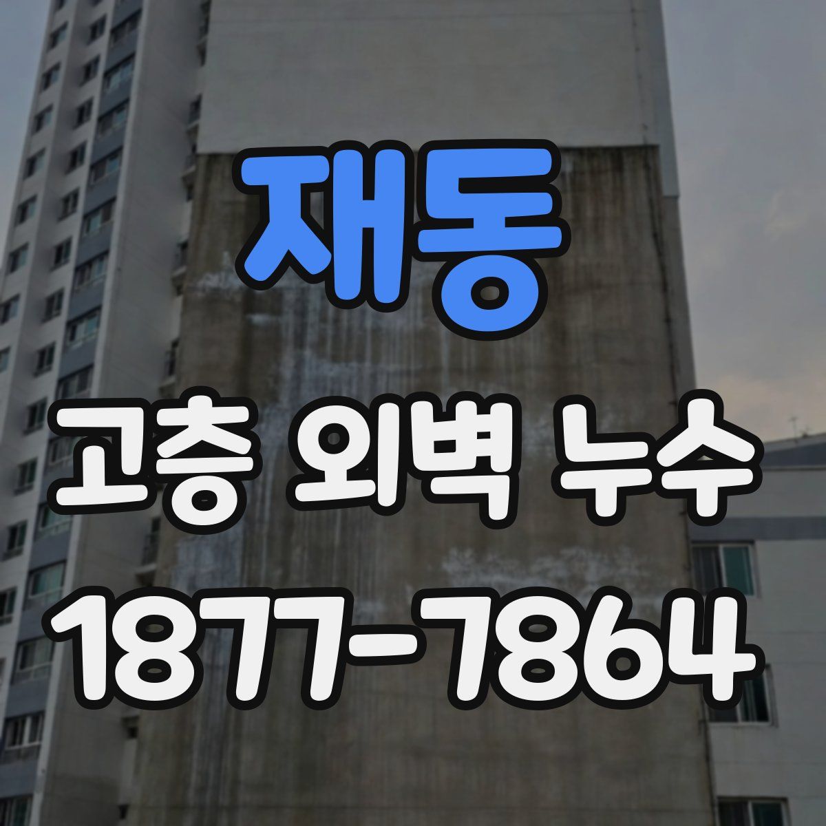 재동 고층 외벽 누수