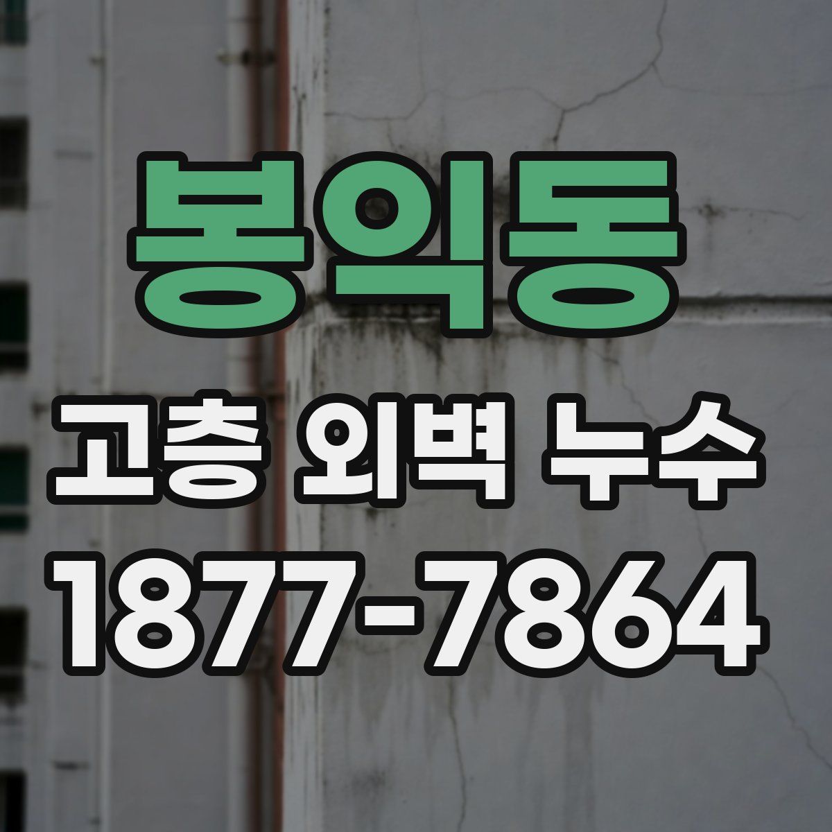 봉익동 고층 외벽 누수