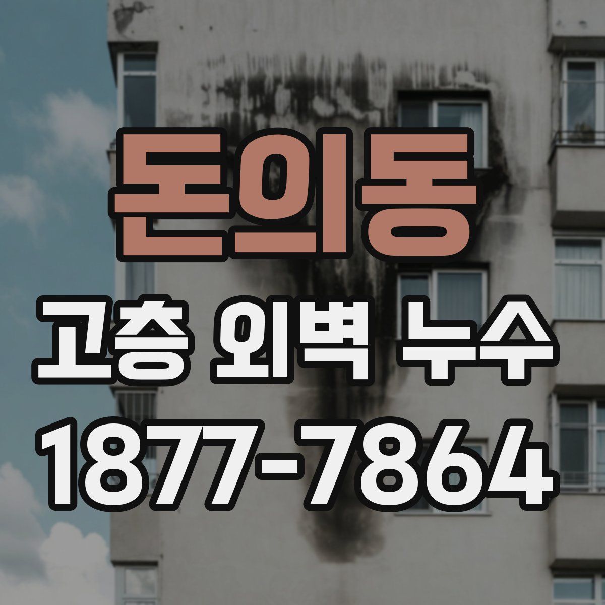 돈의동 고층 외벽 누수