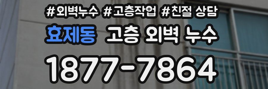 효제동 고층 외벽 누수