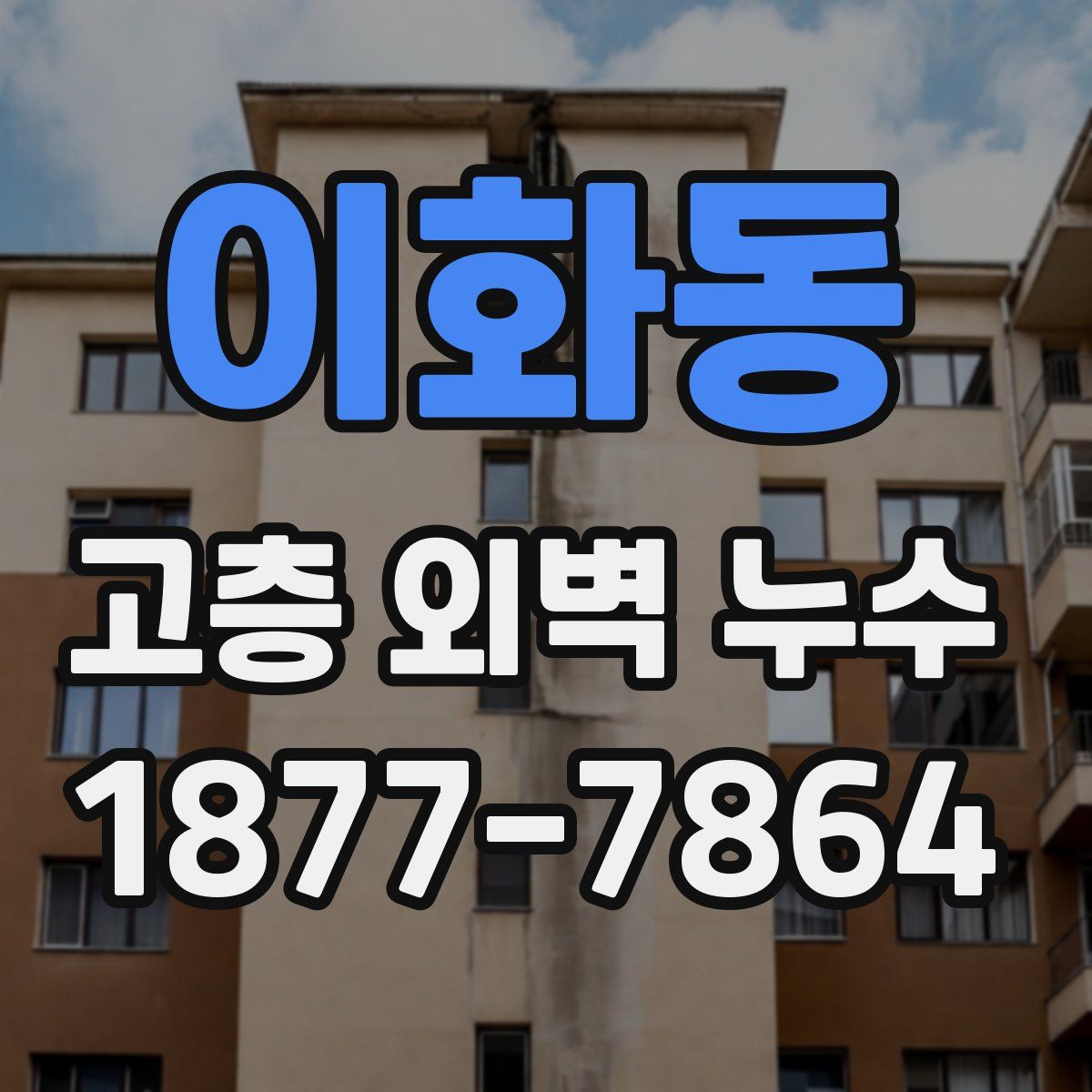 이화동 고층 외벽 누수