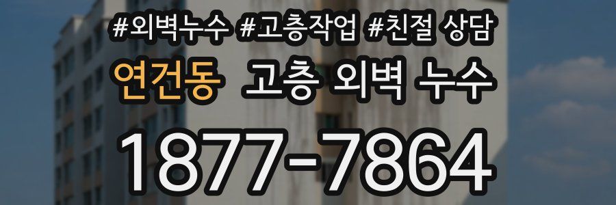 연건동 고층 외벽 누수