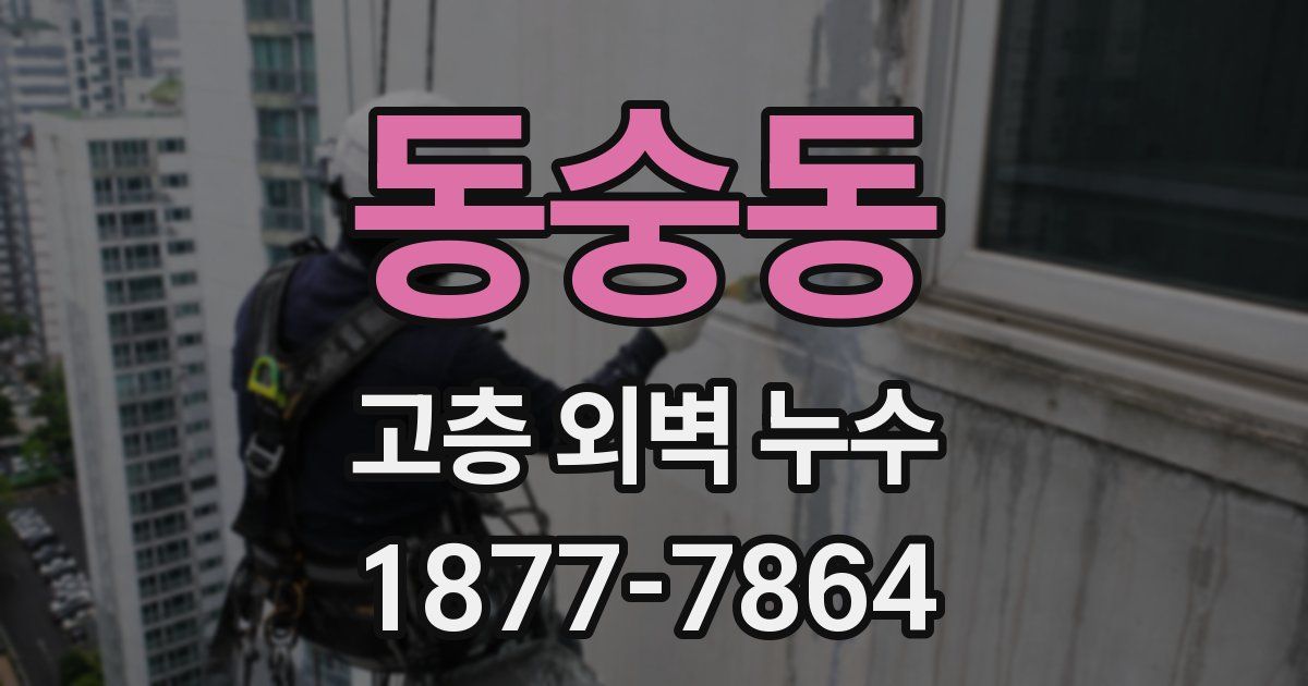 동숭동 고층 외벽 누수