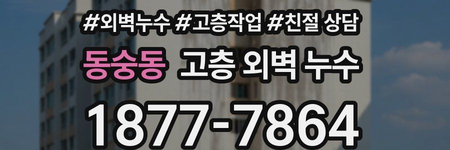 동숭동 고층 외벽 누수