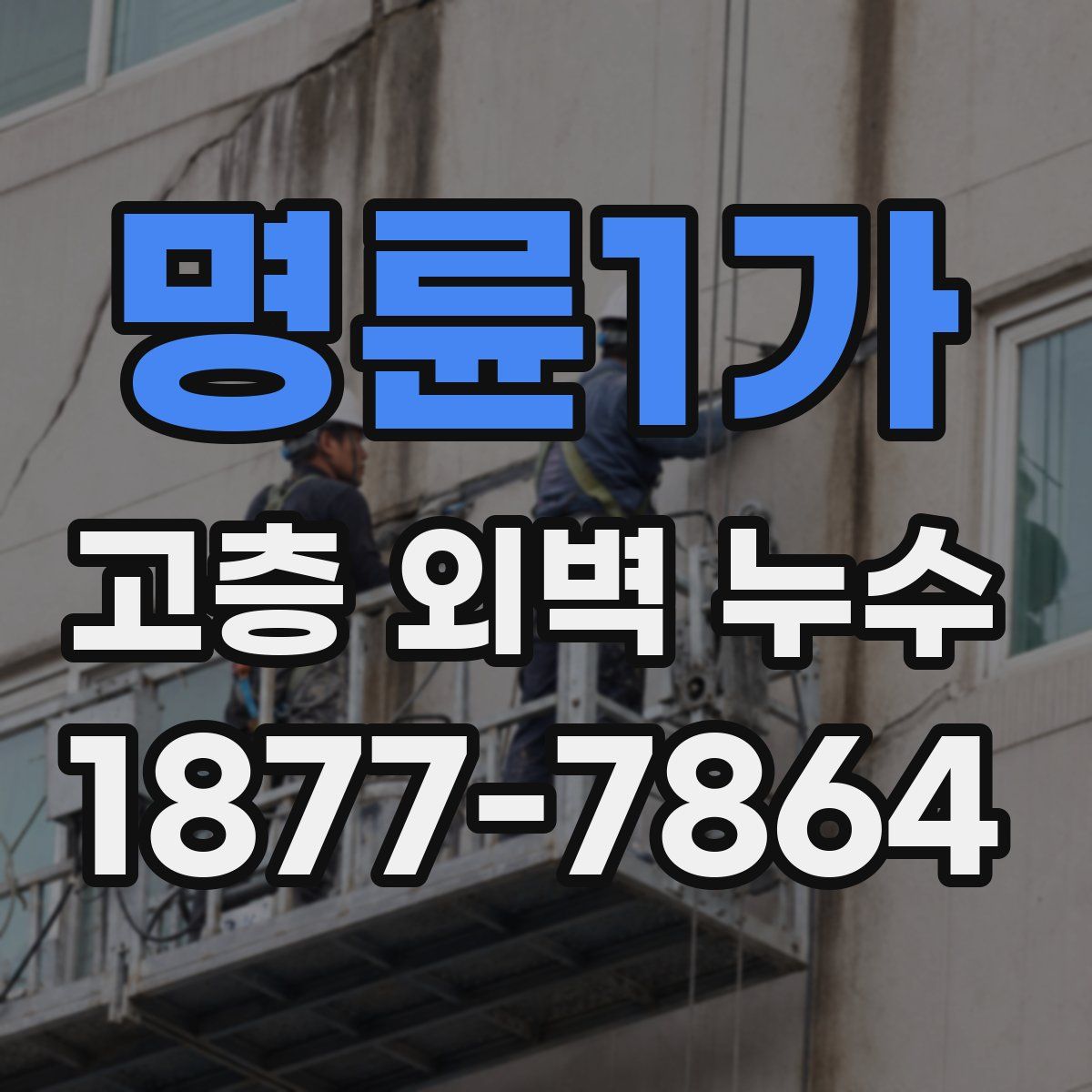 명륜1가 고층 외벽 누수