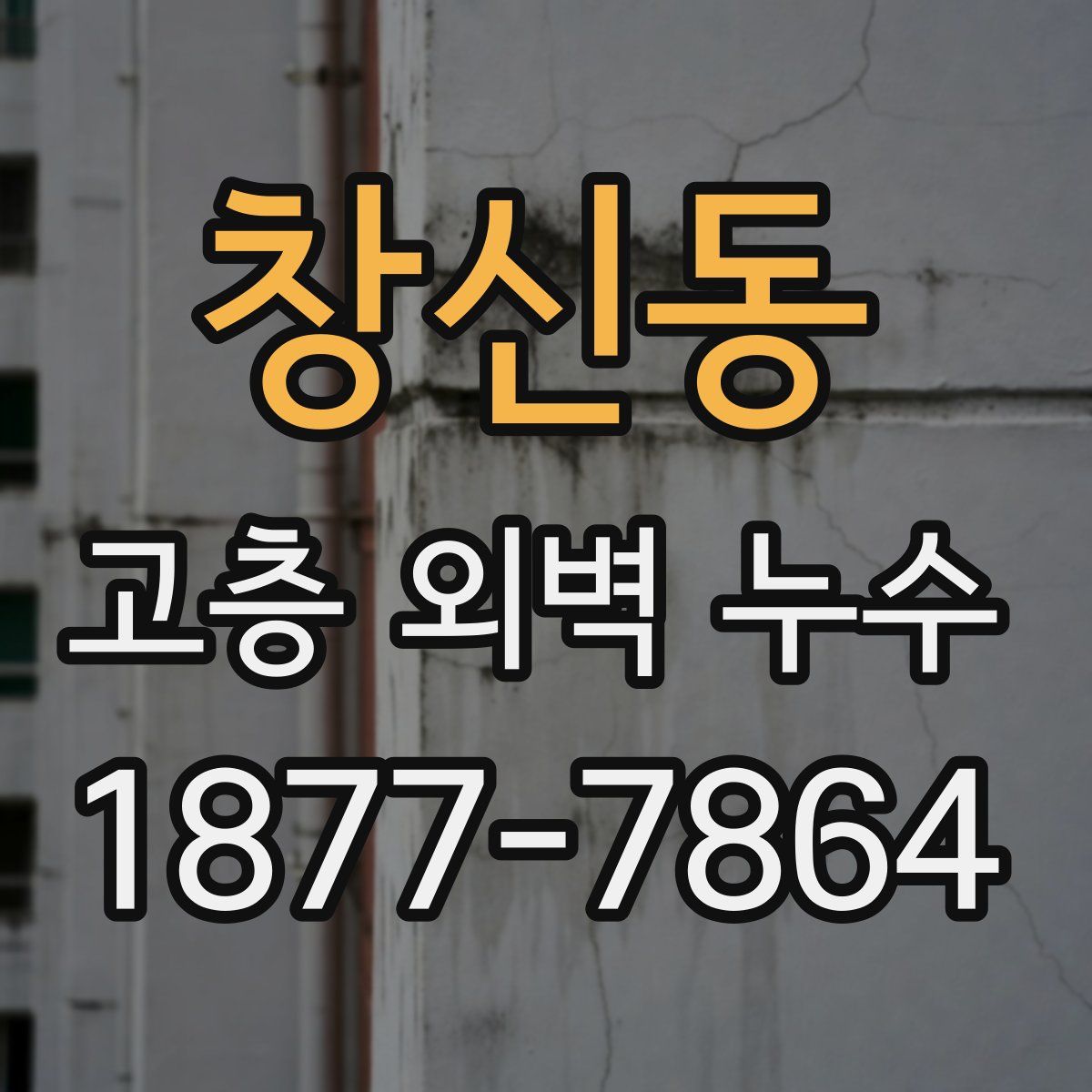 창신동 고층 외벽 누수
