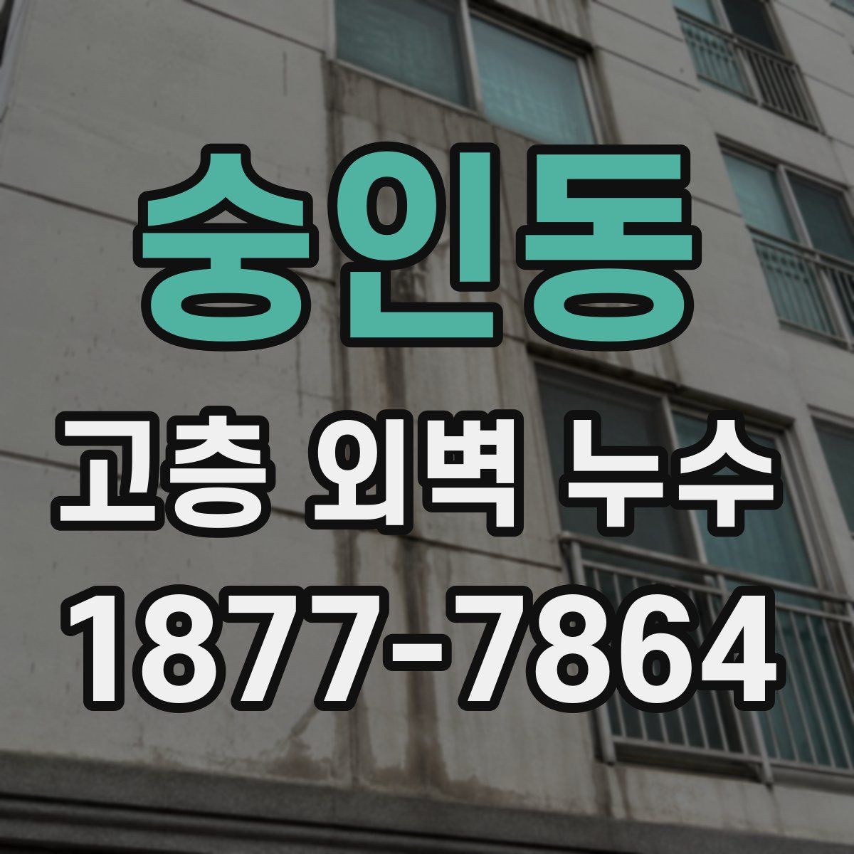 숭인동 고층 외벽 누수