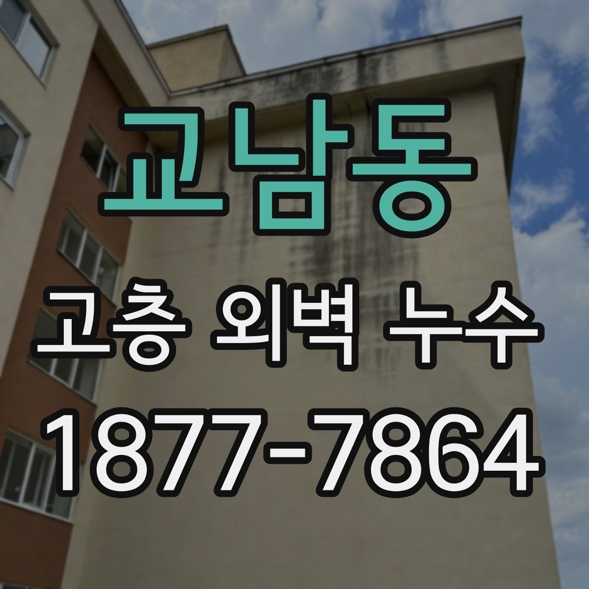 교남동 고층 외벽 누수