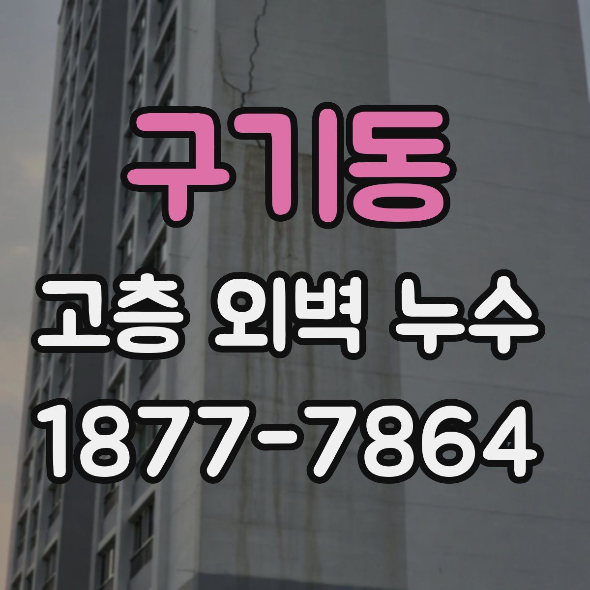 구기동 고층 외벽 누수