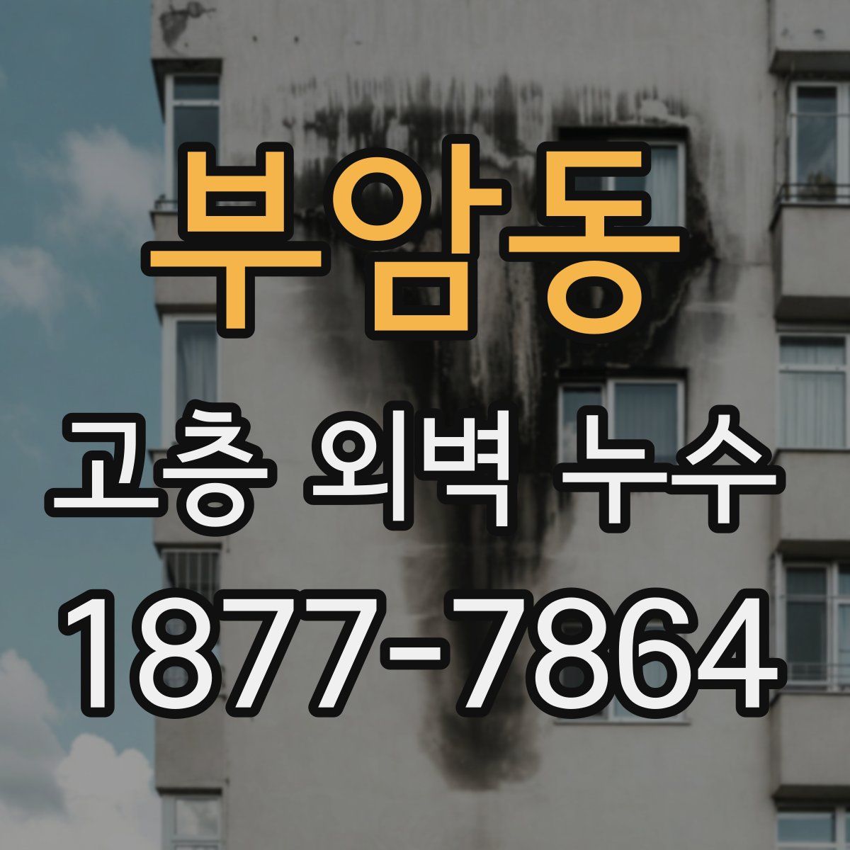 부암동 고층 외벽 누수