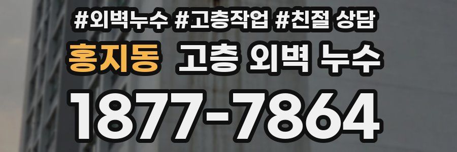홍지동 고층 외벽 누수