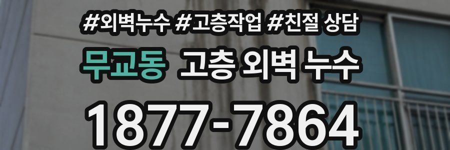 무교동 고층 외벽 누수