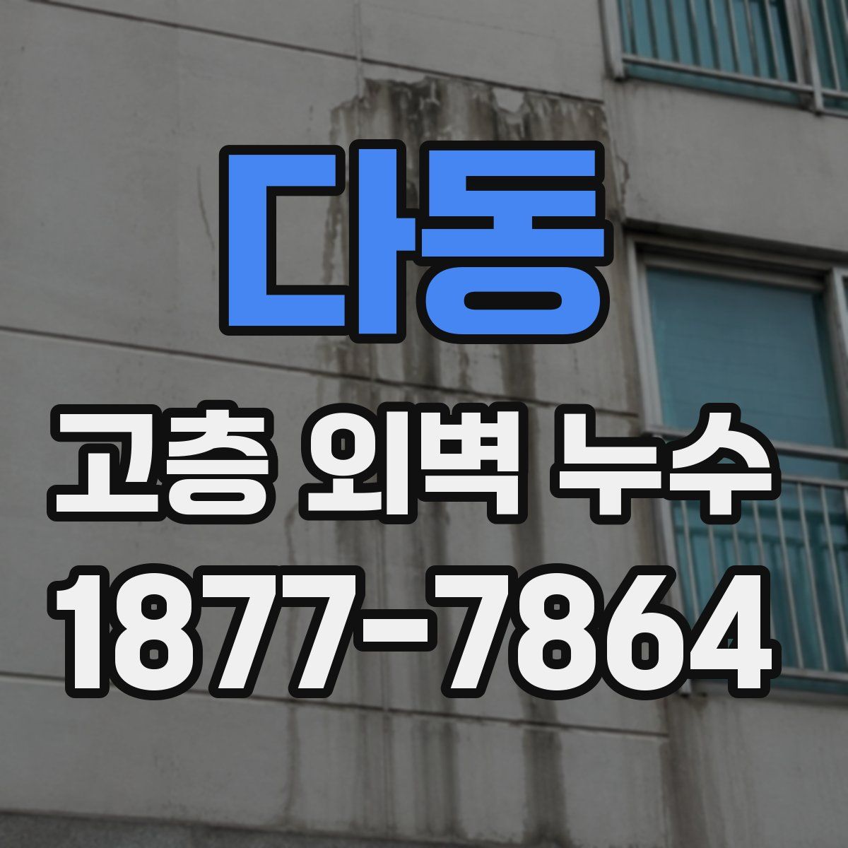 다동 고층 외벽 누수