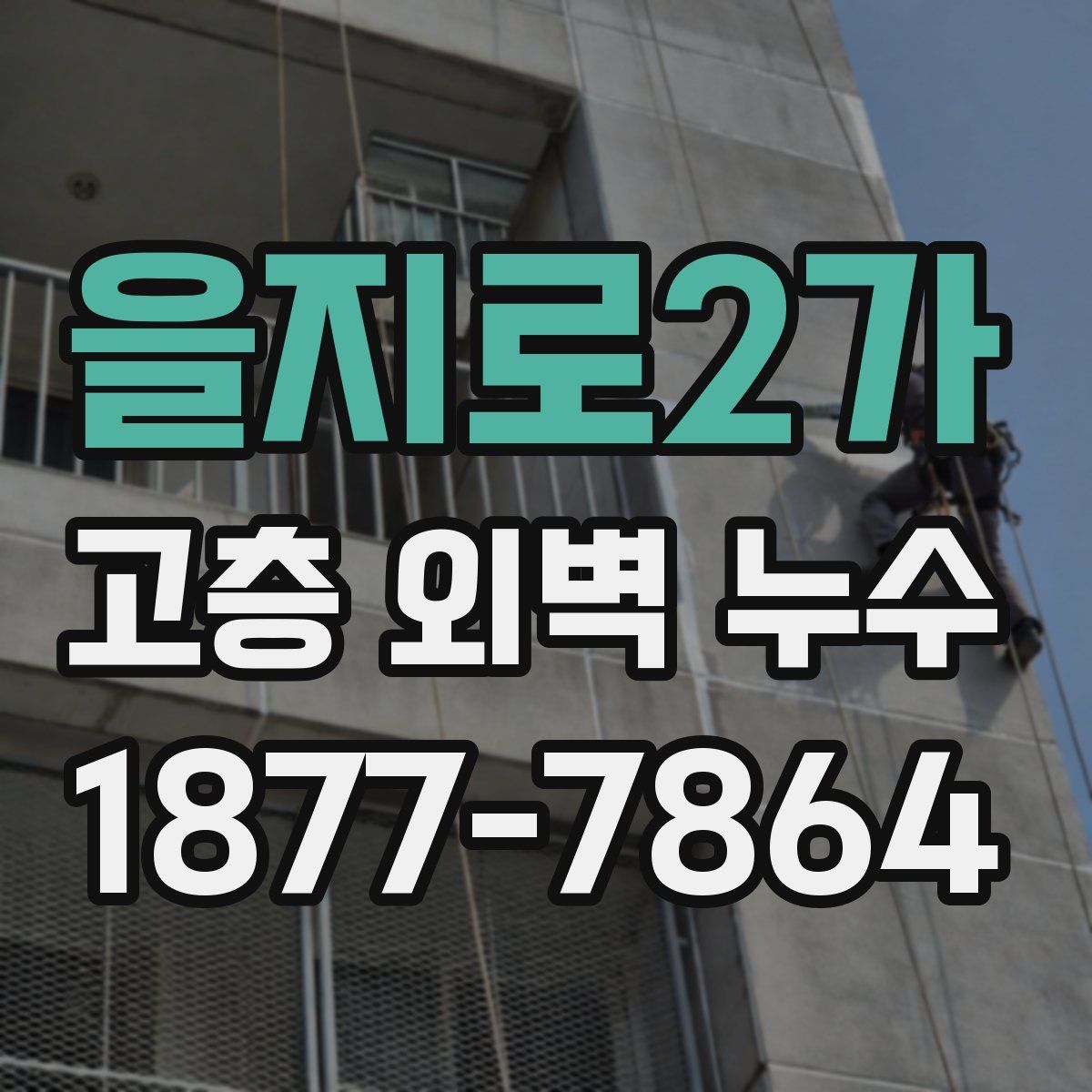 을지로2가 고층 외벽 누수