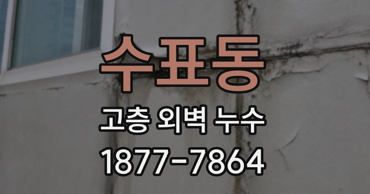 수표동 고층 외벽 누수