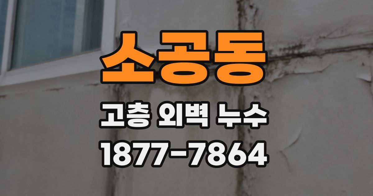 소공동 고층 외벽 누수