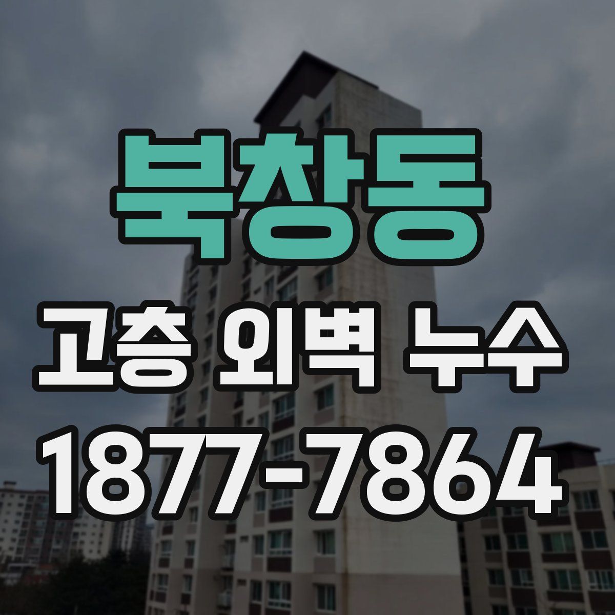 북창동 고층 외벽 누수