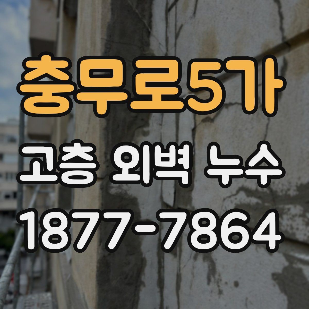 충무로5가 고층 외벽 누수 창호 주변 점검이 중요한 이유