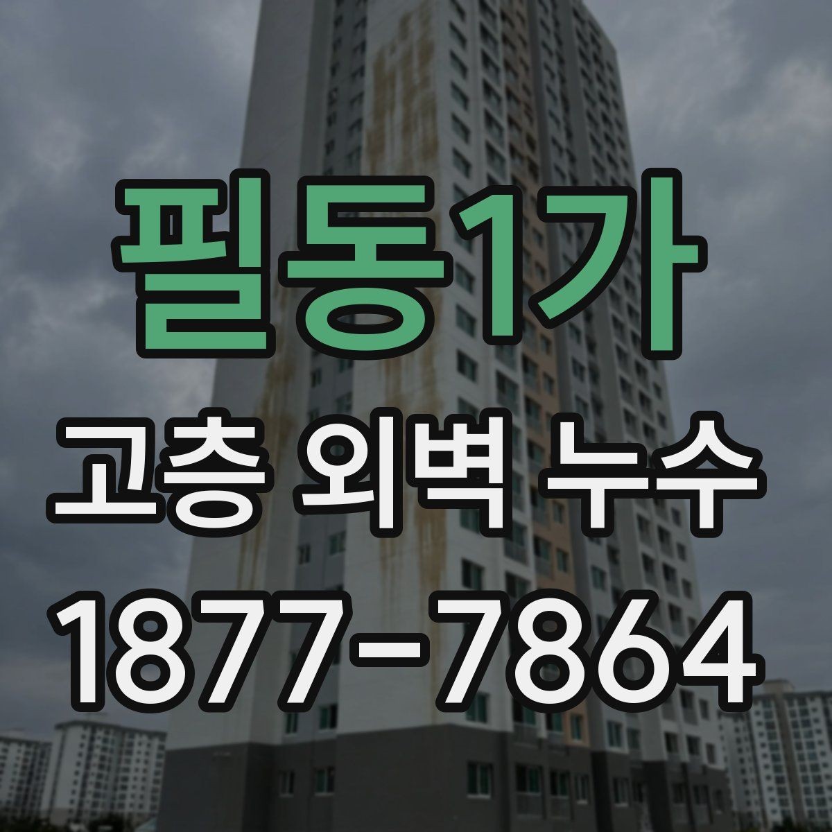 필동1가 고층 외벽 누수 보수 전 알아둘 점