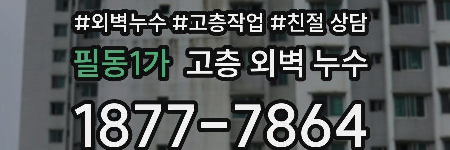 필동1가 고층 외벽 누수