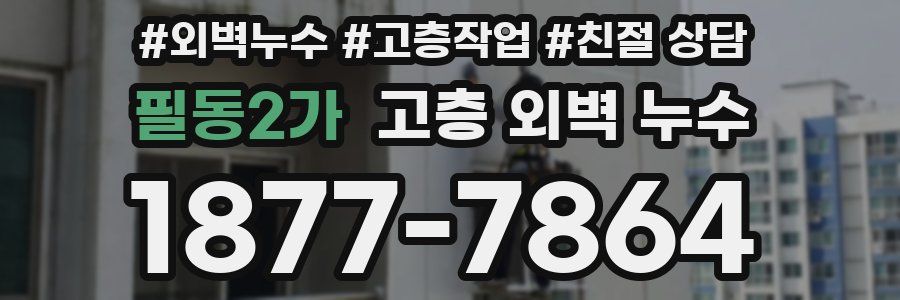 필동2가 고층 외벽 누수