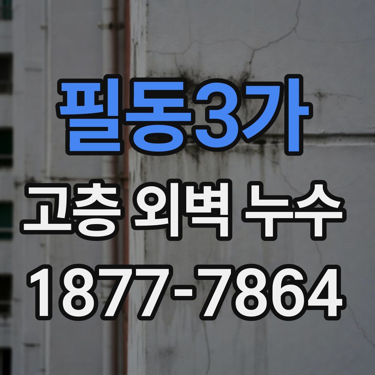필동3가 고층 외벽 누수