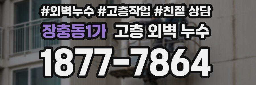 장충동1가 고층 외벽 누수