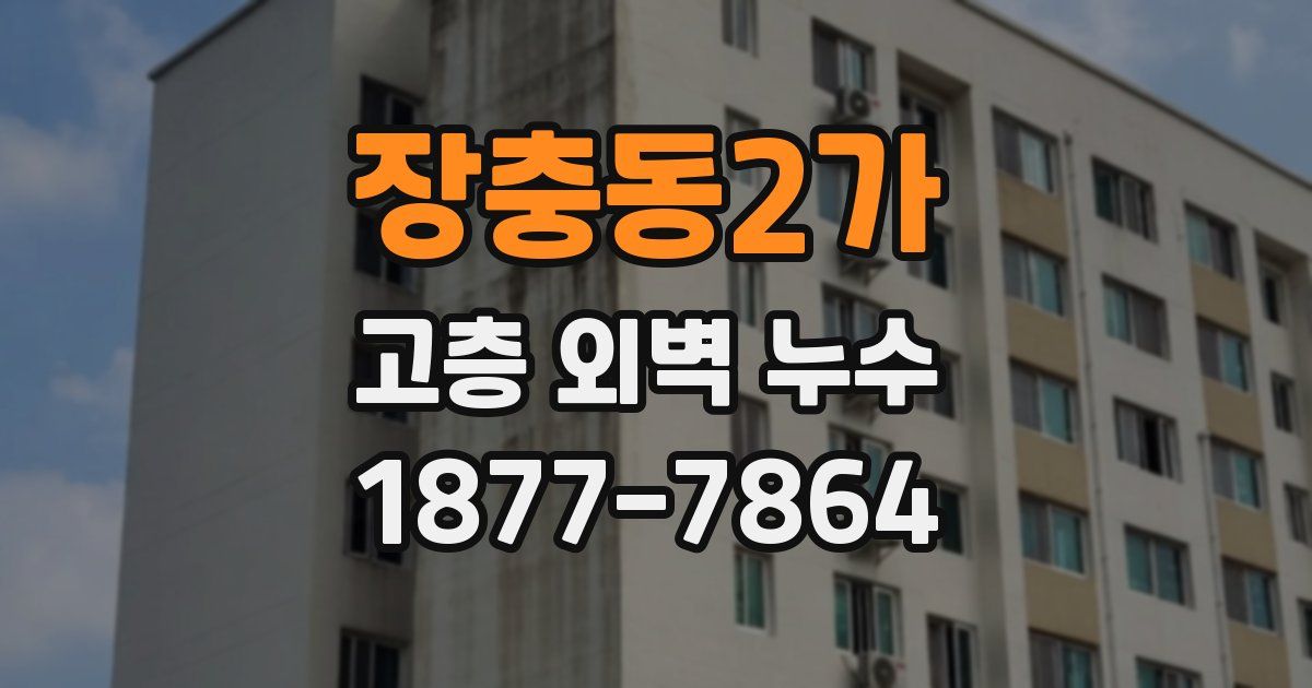장충동2가 고층 외벽 누수