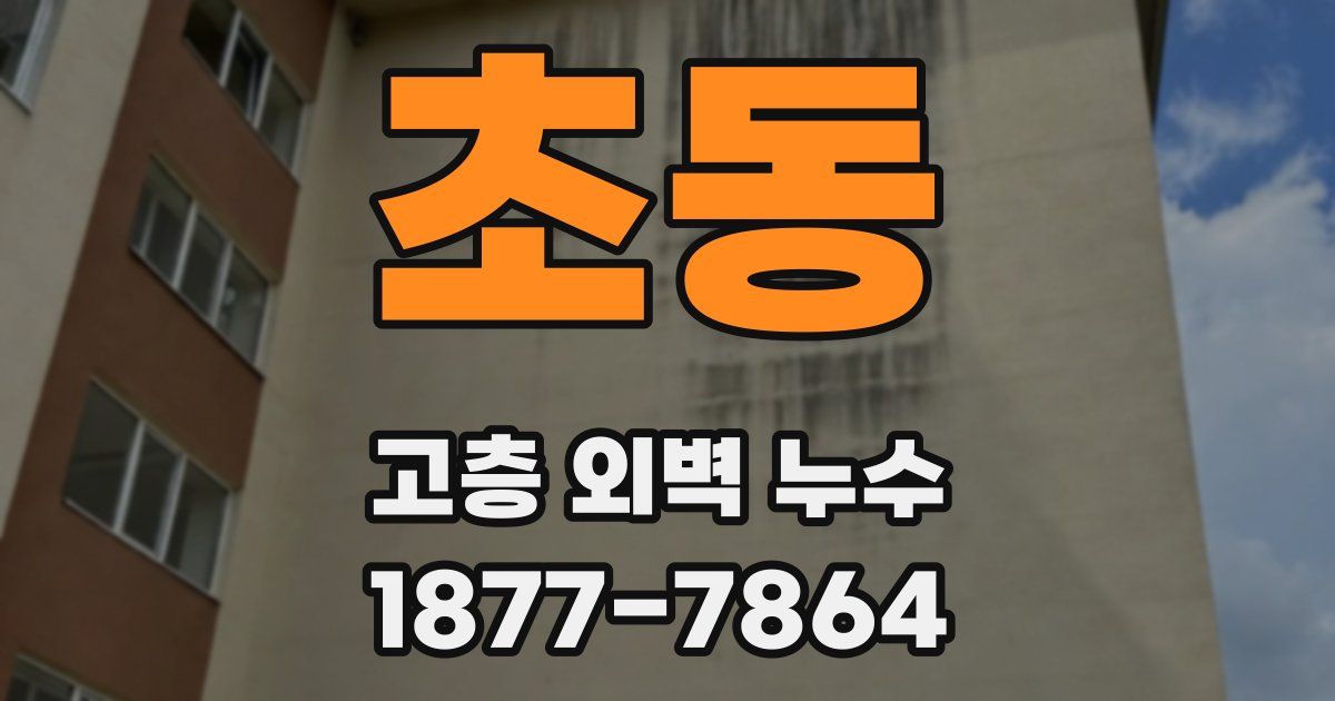 초동 고층 외벽 누수
