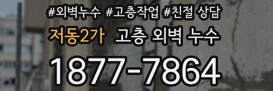 저동2가 고층 외벽 누수