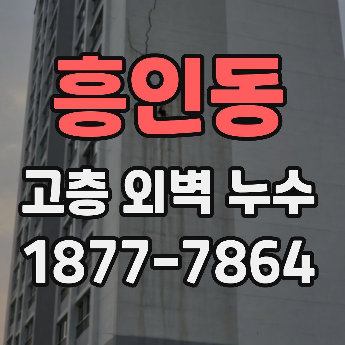 흥인동 고층 외벽 누수