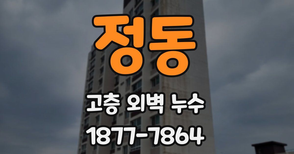정동 고층 외벽 누수