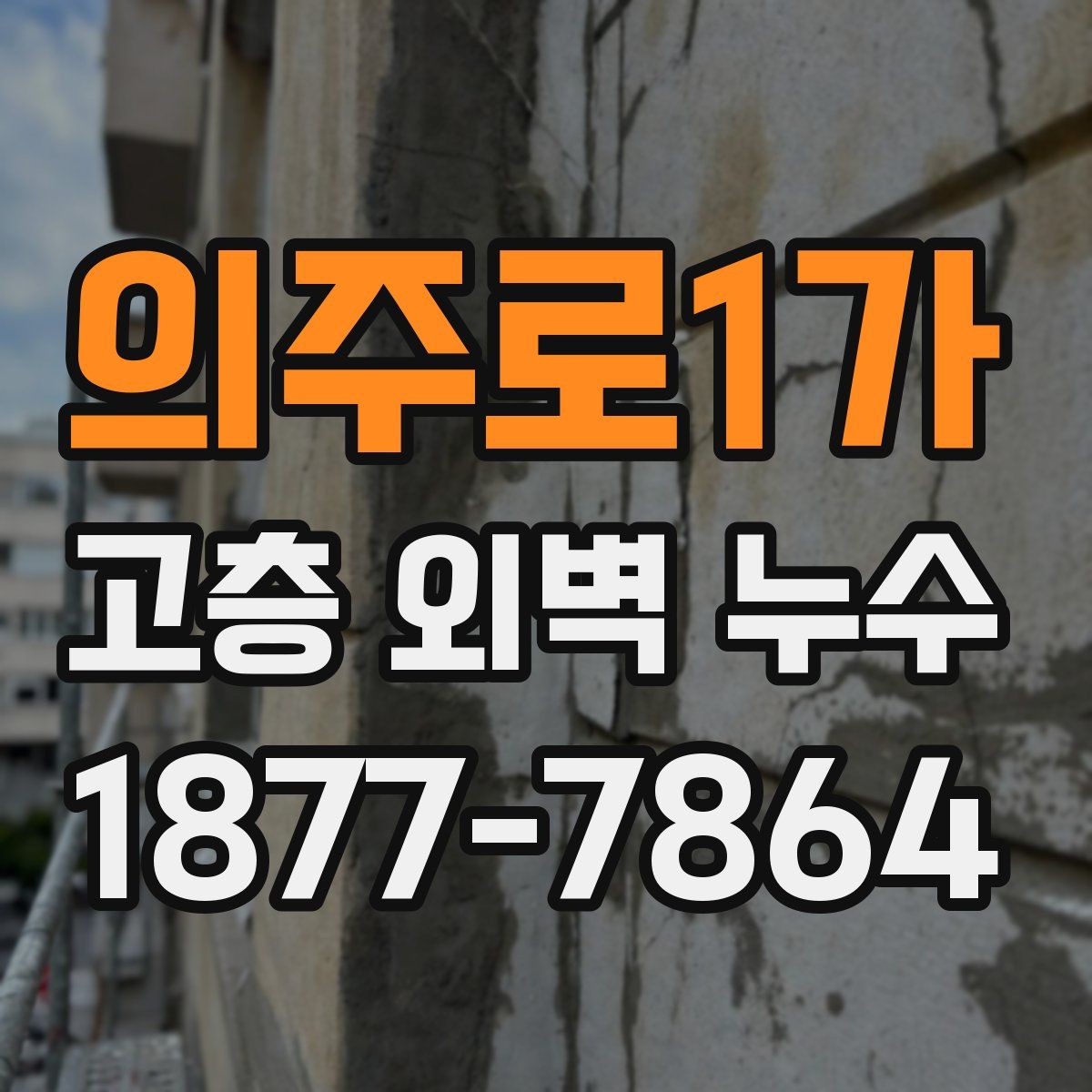 의주로1가 고층 외벽 누수