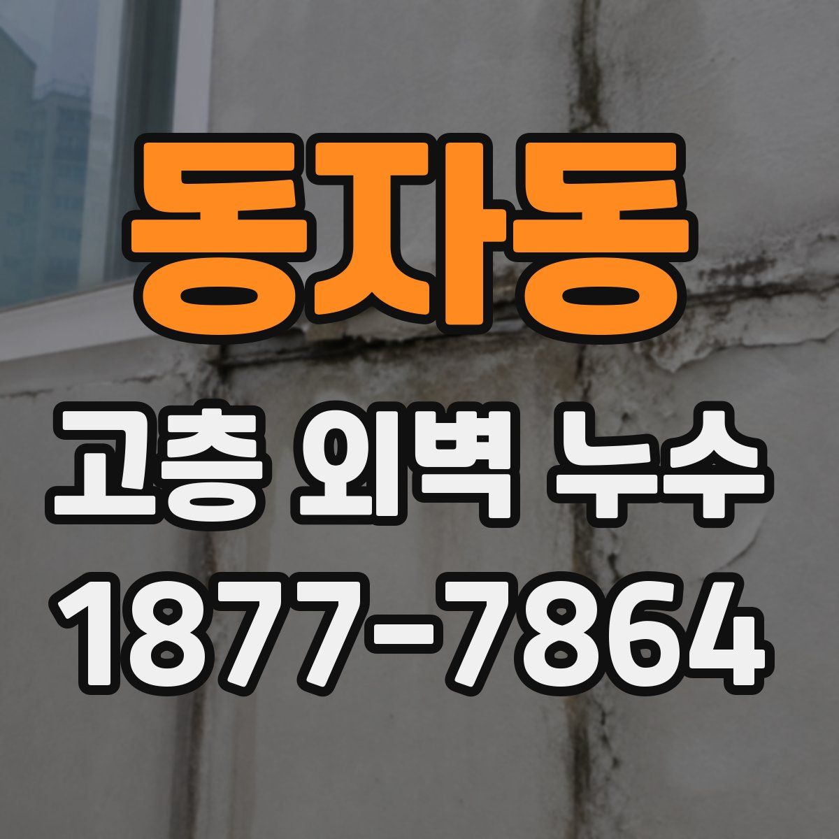 동자동 고층 외벽 누수