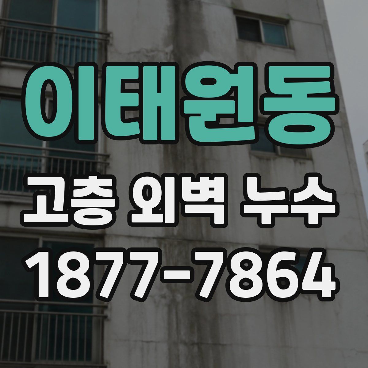 이태원동 고층 외벽 누수