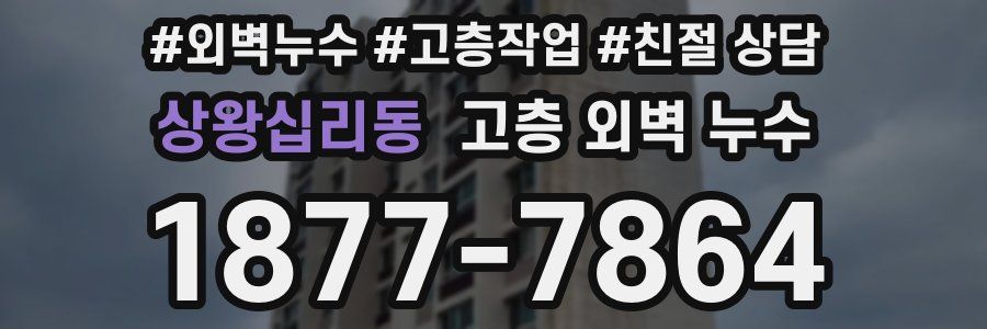 상왕십리동 고층 외벽 누수