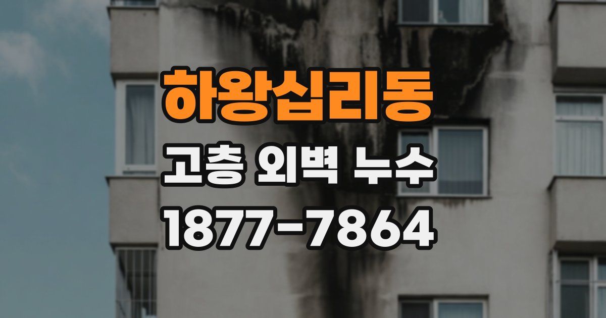 하왕십리동 고층 외벽 누수