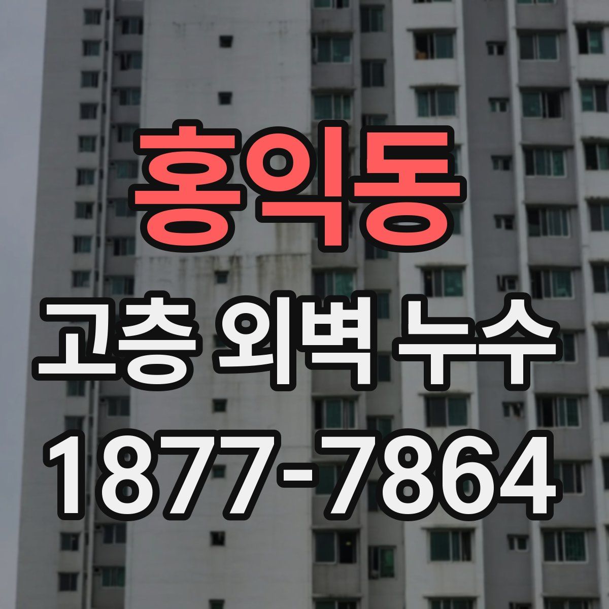 홍익동 고층 외벽 누수